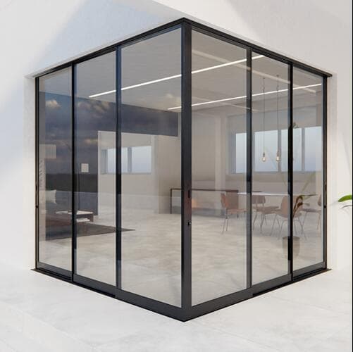 Versatik Division - Vidro laminado para instalação em cantos